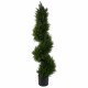Leaf Design 120cm Sprial Cypress Tree Artificial Topiary
