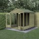 Forest Garden 6x8 4Life Overlap Apex Pressure Treated Summerhouse (Installation Included)