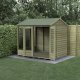 Forest Garden 8x6 4LIFE Reverse Apex Summerhouse with Double Door