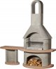 Buschbeck Carmen BBQ/Fireplace with Side Table