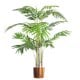 Leaf Design 120cm (4ft) Premium Artificial Areca Palm with Pot and Copper Metal Planter