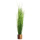 Leaf Design 130cm Artificial Onion Grass Plant with Copper Metal Plater