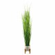 Leaf Design 130cm Large Artificial Grass Plant With Planter And Stand