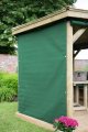 Forest Garden 5.1m Premium Oval Wooden Gazebo Curtains - Green