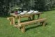 Forest Garden Refectory Table and Sleeper Benches  Set 1.8m