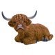 Vivid Arts Real Life Laying Highland Cattle - Size D