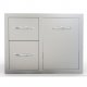Sunstone Outdoor Kitchen Double Drawer and Trash Combo 30?