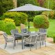 LG Outdoor Bali 6 Seat Dining Set with 3.0m Parasol