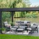 LG Outdoor Barcelona 6 Seat Lounge Dining Set with Adjustable Table