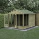 Forest Garden 8x10 Beckwood Apex Summerhouse with Double Door (Installation Included)