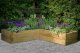 Forest Garden 130 x 130cm Caledonian Corner Raised Bed with Base