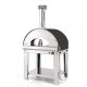 Fontana Mangiafuoco Anthracite Gas Pizza Oven With Trolley