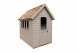 Forest Garden 8 x 5 Apex Overlap Redwood Lap Forest Retreat Wooden Garden Shed (Natural Cream / Installation Included) 