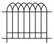 Panacea Gothic Fence Section 92 x 121cm (Black)
