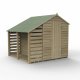 Forest Garden 7x5 4Life Overlap Pressure Treated Apex Shed with Lean To