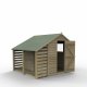 Forest Garden 8x6 4Life Overlap Pressure Treated Apex Shed with Lean To