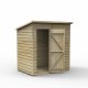 Forest Garden 6x4 4Life Overlap Pressure Treated Pent Shed (No Window)