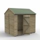 Forest Garden 8x6 4Life Overlap Pressure Treated Reverse Apex Shed (No Window / Installation Included)