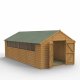 Forest Garden 10x20 Shiplap Dip Treated Apex Shed With Double Door