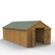Forest Garden 10x20 Shiplap Dip Treated Apex Shed With Double Door (No Window)