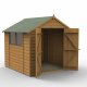 Forest Garden 7x7 Shiplap Dip Treated Apex Shed With Double Door