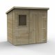 Timberdale 7x5 Tongue and Groove Pressure Treated Pent Wooden Garden Shed (Installation Included)