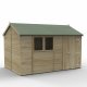 Timberdale 12x8 Tongue and Groove Pressure Treated Reverse Apex Wooden Garden Shed
