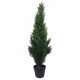 Leaf Design 90cm Artificial Cedar Cypress Topiary UV Resistant