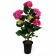 Leaf Design 90cm Artificial Hydrangea Plant Pink with 200 Flowers