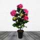 Leaf Design Artificial Hydrangea Flowering Plant Pink