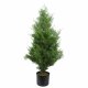 Leaf Design 90cm Artificial Cypress Topiary