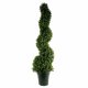 Leaf Design 125cm Artificial UV Resistant Plastic New Boxwood Spiral Tree (920 Leaves)