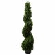 Leaf Design 120cm Sprial Buxus Artificial UV Resistant Outdoor Tree