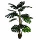 Leaf Design 150cm (5ft) Artificial Luxury Monstera Plant Black Pot