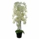 Leaf Design 150cm Giant White Orchid Artificial Plant (189 Flowers - Real Touch)