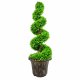Leaf Design 90cm Artificial Green Large Leaf Spiral with Decorative Planter