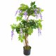 Leaf Design 110cm Artificial Purple Wisteria Tree