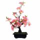 Leaf Design 60cm Artificial Pink Blossom Bonsai Tree