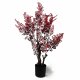 Leaf Design 70cm Artificial Autumn Red Fern Tree Plant