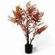 Leaf Design 70cm Artificial Autumn Orange Fern Tree Plant