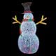 Premier 1.3m Soft Acrylic Snowman with 160 Multi-Coloured LEDS