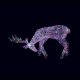 Premier 1.5m Soft Acrylic Grazing Reindeer with 300 Multi-Coloured LEDS