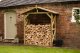 Forest Garden Large Apex Pressure Treated Wall Log Store