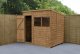 Forest Garden 7x5 Pent Overlap Dipped Wooden Garden Shed (Installation Included)