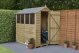 Forest Garden 6x4 Apex Overlap Pressure Treated Wooden Garden Shed (Installation Included)
