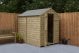 Forest Garden 7x5 Apex Overlap Pressure Treated Wooden Garden Shed (No Window / Installation Included)