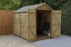 Forest Garden 8x6 Apex Overlap Pressure Treated Wooden Garden Shed with Double Door (No Windows / Installation Included)