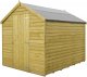 Shire 7 x 5 Value Overlap Pressure Treated Garden Shed (No Windows)