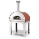 Fontana Mangiafuoco Rosso Wood Pizza Oven With Trolley