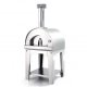 Fontana Margherita Stainless Steel Wood Pizza Oven With Trolley